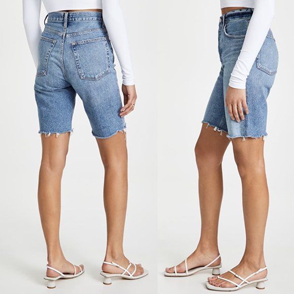 NEW NWT Agolde 90's Pinch Waist Ultra High Rise Straight Leg Marquee Shorts 31 - Picture 4 of 13